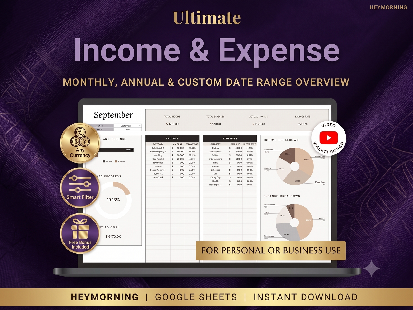 Income & Expenses Tracker